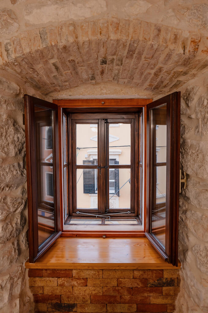 Traditional windows specific for Skradin, Croatia area, called Žburt